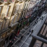 balcon en la curva mercaderes-estafeta / balcony in the corner Mercaderes-Estafeta